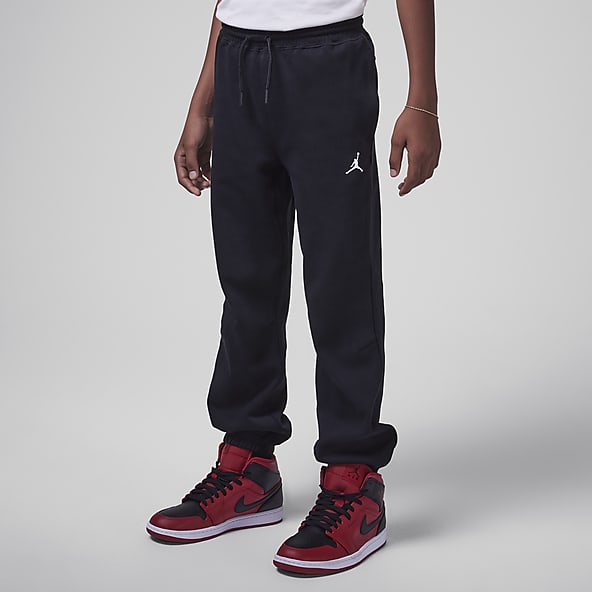 Black and red jordan pants top